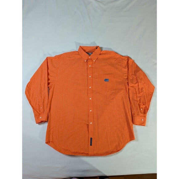 Florida Gators Mens XL Crable Sportswear Orange Long Sleeve Button Up Shirt NCAA - Picture 2 of 8